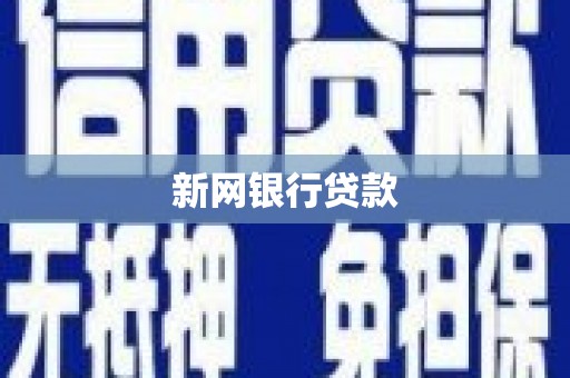 济南新网银行贷款