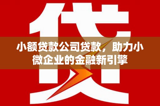 济南小额贷款公司贷款，助力小微企业的金融新引擎